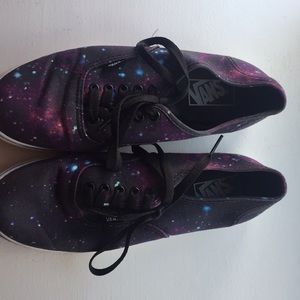 Purple galaxy vans